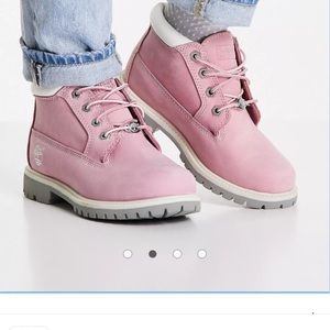 Timberland Nellie chukka boots in pink